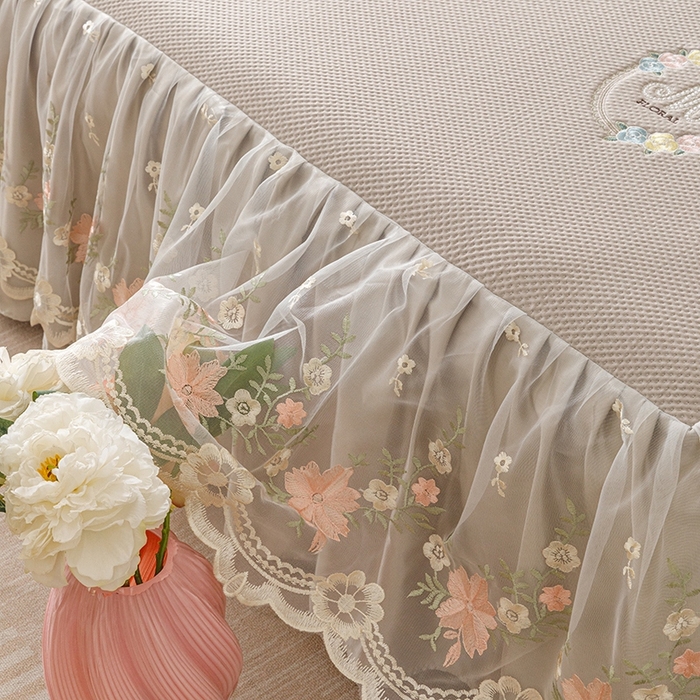 91家纺网 家纺一手货源 找家纺 好儿喜家纺  2025新款海洋丝凉感夏被四件套（此款控价所有尺寸（劵后）利润不得低于50元） 咖 