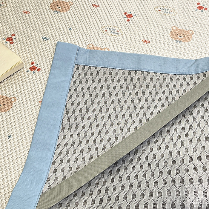 91家纺网 家纺一手货源 找家纺 布卢姆床垫2025新款A类数码印花冰藤席夏凉席--床席款 呆呆熊