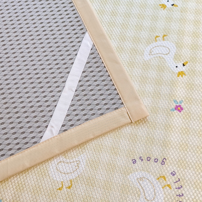 91家纺网 家纺一手货源 找家纺 布卢姆床垫2025新款A类数码印花冰藤席夏凉席--床席款 皇冠鸭