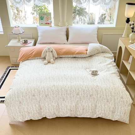 大吉 2025新款全棉单被套 花园兔