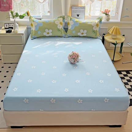 依庭 2025新款全棉印花花卉款四件套单品系列-单床笠 雅秀