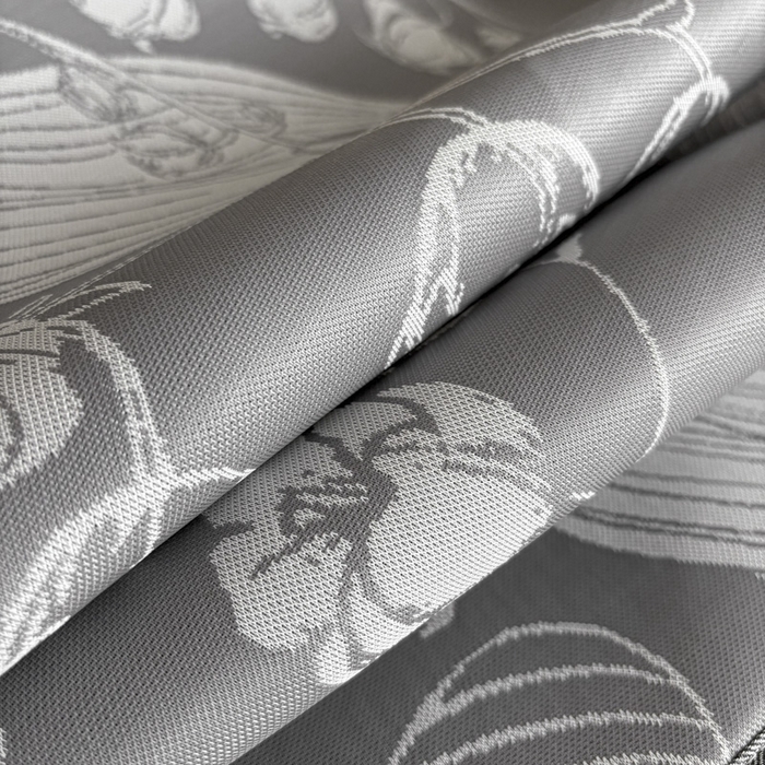 91家纺网 家纺一手货源 找家纺 2025新款A类PE提花凉席-蕙质兰心 蕙质兰心-爵士灰