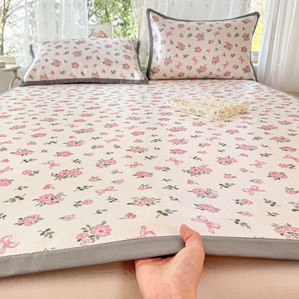 91家纺网 家纺一手货源 找家纺 （总）宅部落 2025新款数码印花冰藤凉席