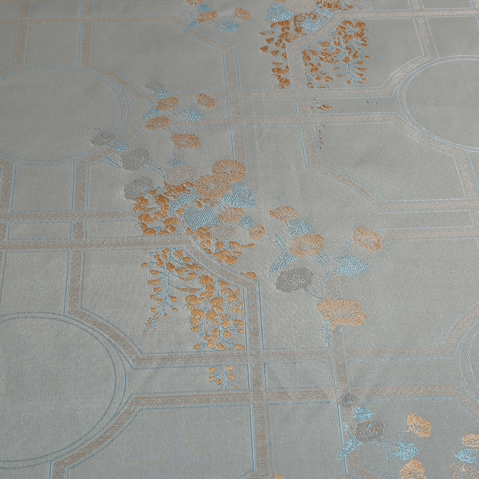 91家纺网 家纺一手货源 找家纺 席皇后  2025新款可机洗抗菌提花冰丝席 几何金