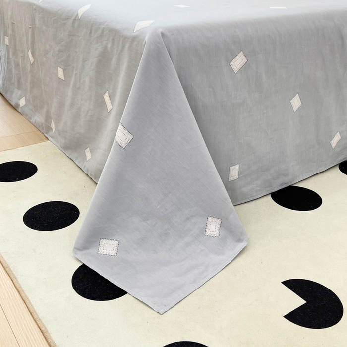 91家纺网 家纺一手货源 找家纺 依庭 2025新款全棉印花花卉款四件套单品系列-四件套 慕尼