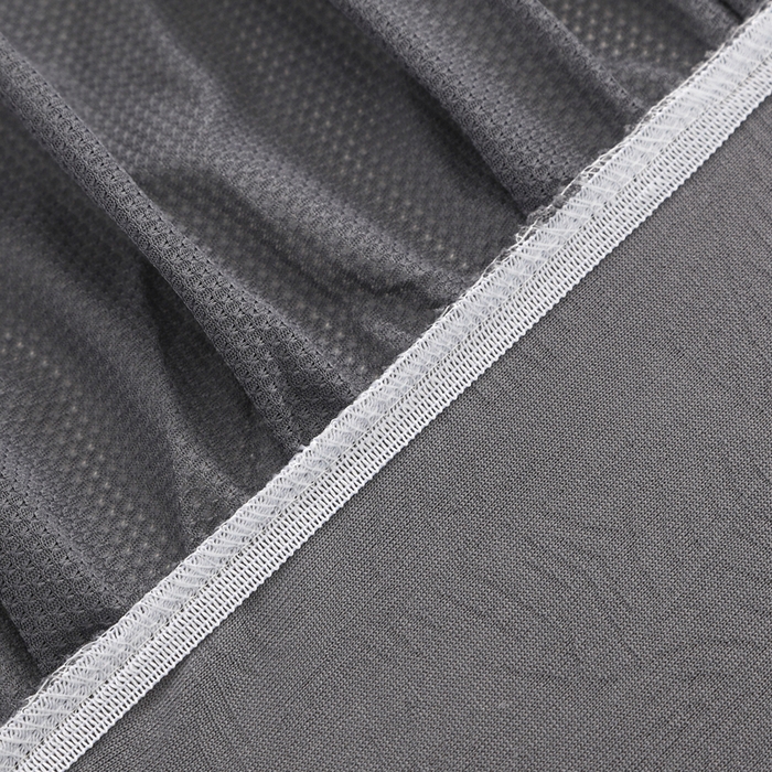 91家纺网 家纺一手货源 找家纺 2025新款防尘防滑斗柜套裙边-小树叶系列 深灰