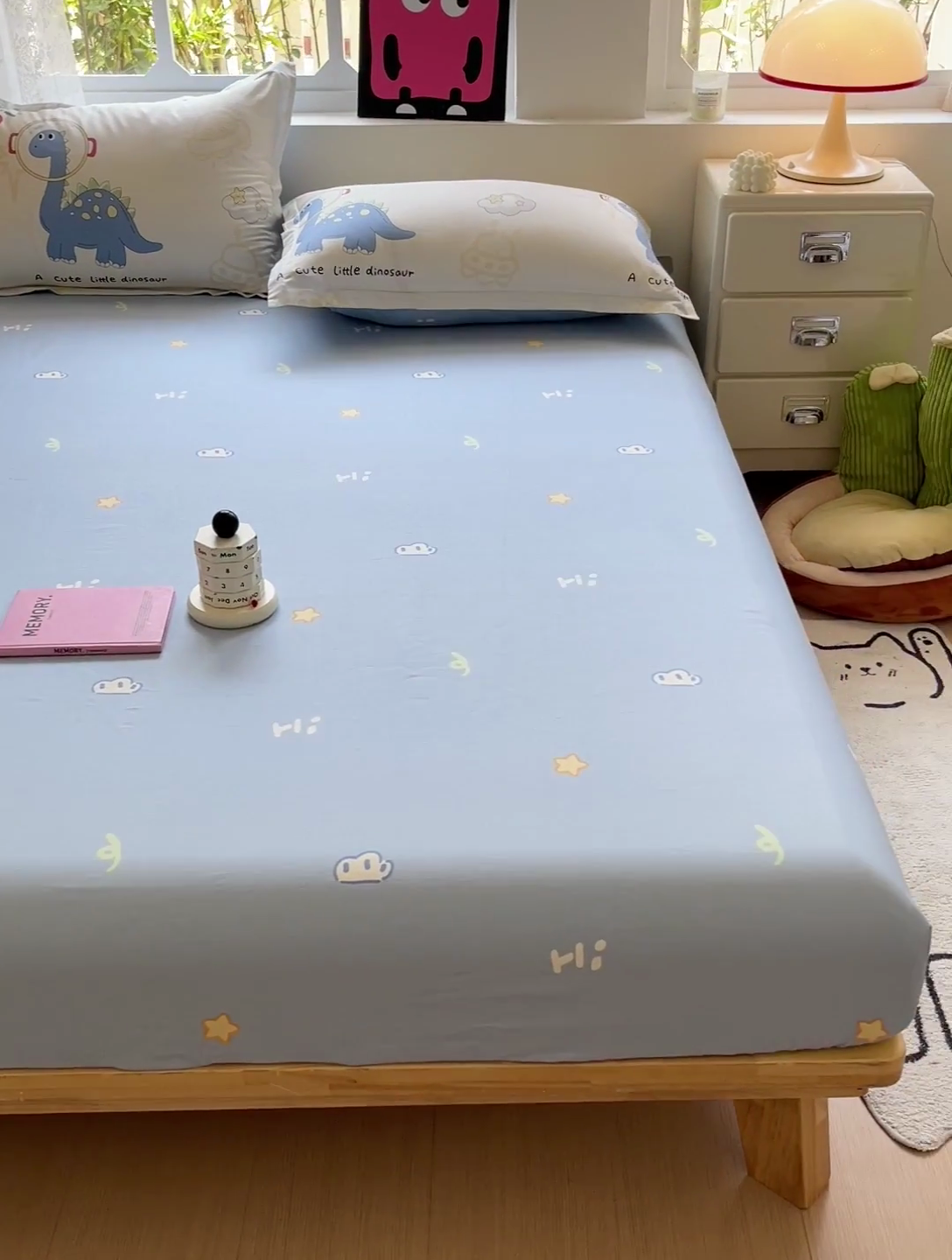 91家纺网 家纺一手货源 找家纺 （总）依庭 2025新款全棉印花花卉款四件套单品系列-单床笠