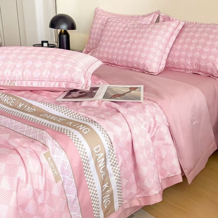 91家纺网 家纺一手货源 找家纺 （总）赫本家纺 2025新款印花水洗真丝天丝四件套