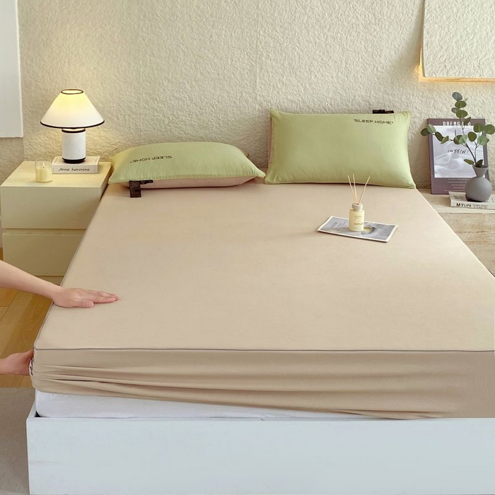 91家纺网 家纺一手货源 找家纺 （总）恋之语 2025新款纯色亲肤舒适麻绳款床笠