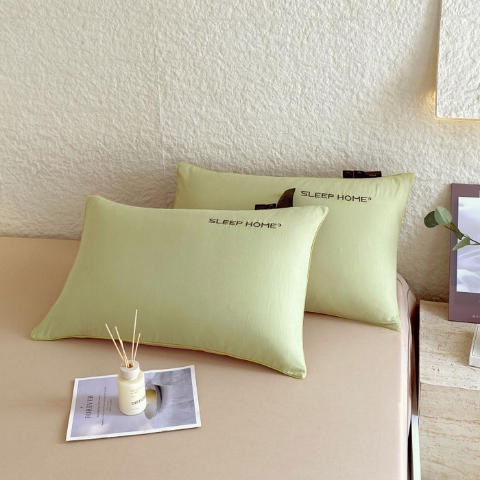 91家纺网 家纺一手货源 找家纺 恋之语 2025新款纯色亲肤舒适麻绳款床笠 卡其