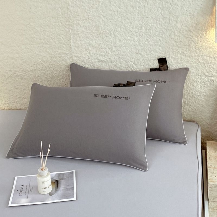 91家纺网 家纺一手货源 找家纺 恋之语 2025新款纯色亲肤舒适麻绳款床笠 浅灰