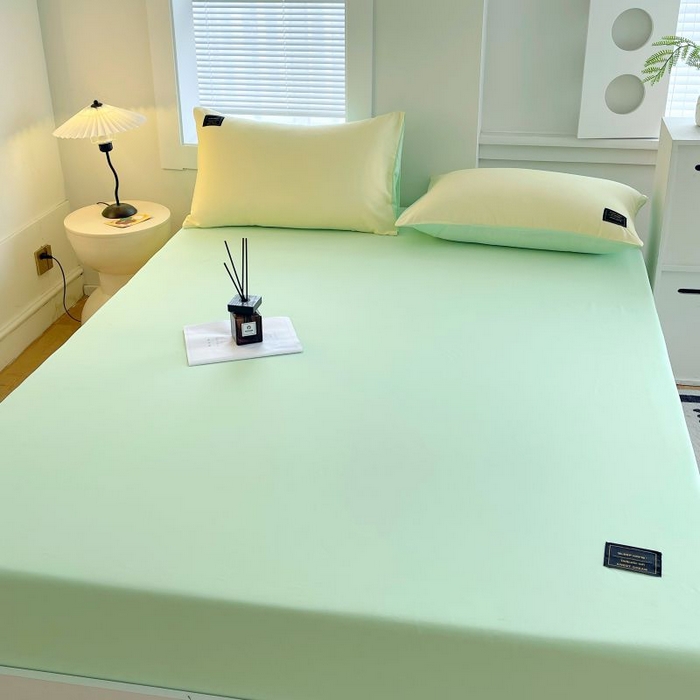 （总）恋之语 2025新款纯色亲肤舒适贴布标单床笠90克