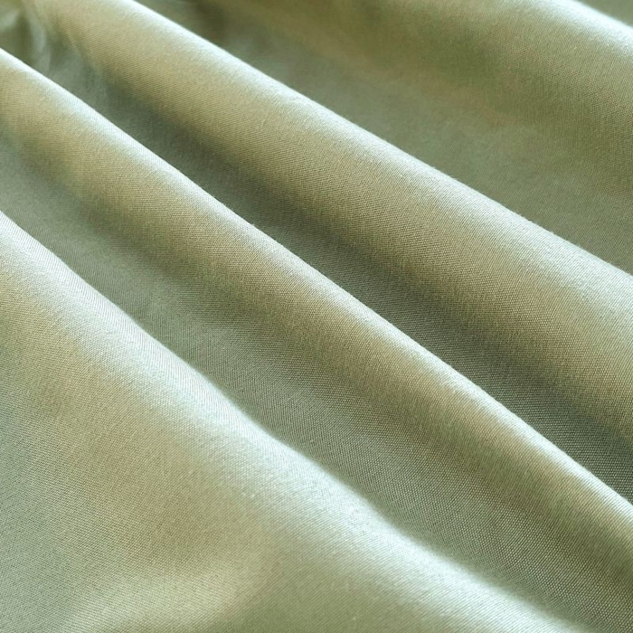 91家纺网 家纺一手货源 找家纺 恋之语 2025新款纯色亲肤舒适贴布标单床笠90克 芥末绿