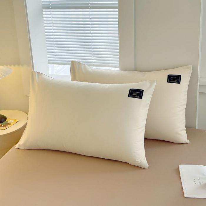 91家纺网 家纺一手货源 找家纺 恋之语 2025新款纯色亲肤舒适贴布标单床笠90克 卡其