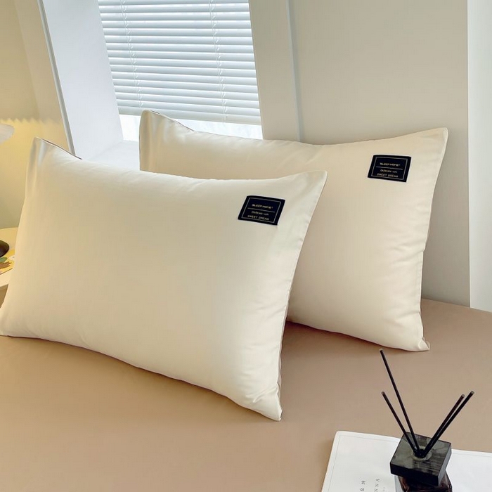 91家纺网 家纺一手货源 找家纺 恋之语 2025新款纯色亲肤舒适贴布标单床笠90克 卡其