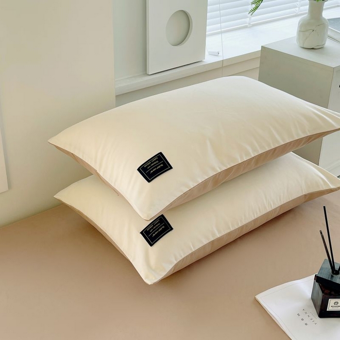 91家纺网 家纺一手货源 找家纺 恋之语 2025新款纯色亲肤舒适贴布标单床笠90克 卡其