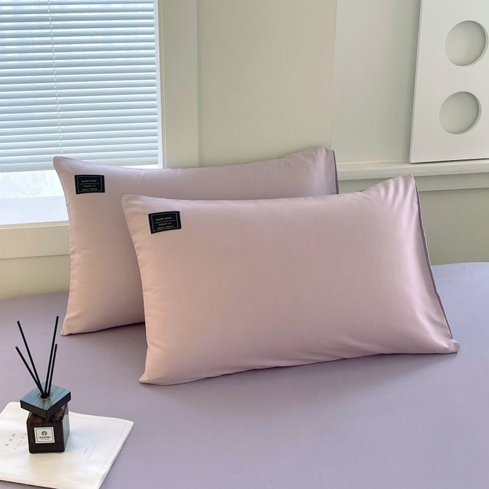 91家纺网 家纺一手货源 找家纺 恋之语 2025新款纯色亲肤舒适贴布标单床笠90克 罗兰紫