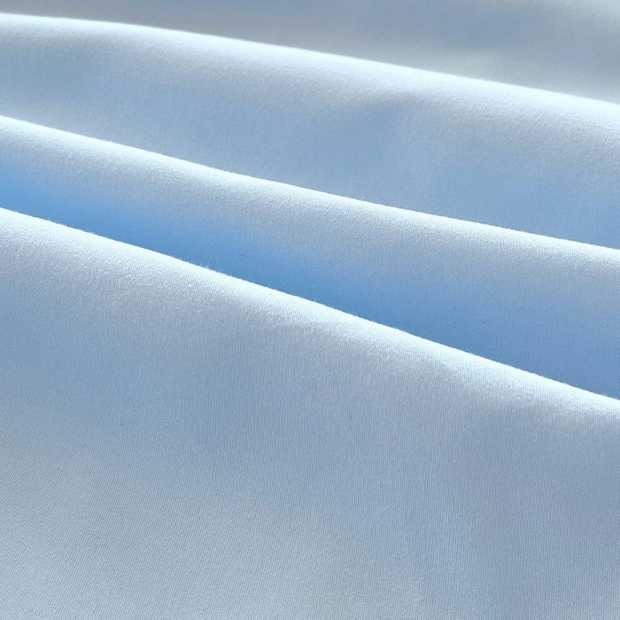 91家纺网 家纺一手货源 找家纺 恋之语 2025新款纯色亲肤舒适贴布标单床笠90克 浅蓝2