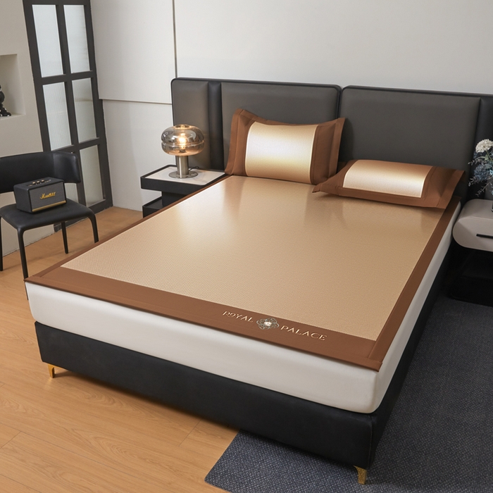 91家纺网 家纺一手货源 找家纺 （总）全季家居 2025新款A类抗菌防螨幸运星系列冰藤席凉席席子