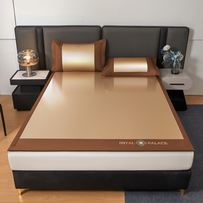 91家纺网 家纺一手货源 找家纺 （总）全季家居 2025新款A类抗菌防螨幸运星系列冰藤席凉席席子