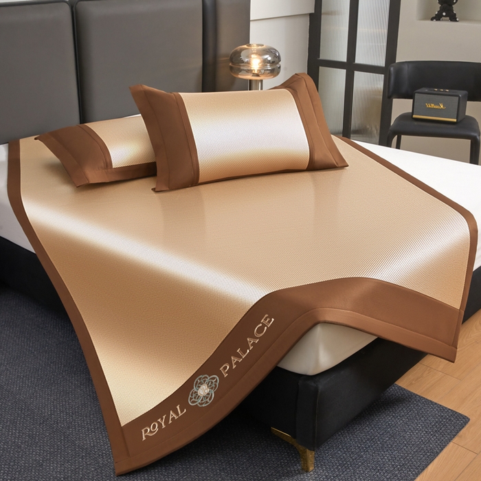 91家纺网 家纺一手货源 找家纺 （总）全季家居 2025新款A类抗菌防螨幸运星系列冰藤席凉席席子