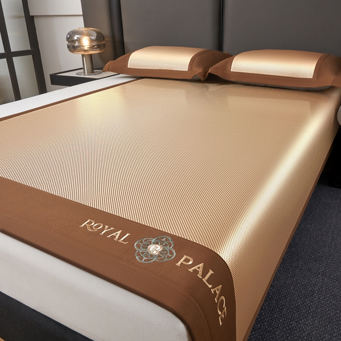 91家纺网 家纺一手货源 找家纺 （总）全季家居 2025新款A类抗菌防螨幸运星系列冰藤席凉席席子