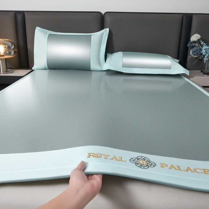 91家纺网 家纺一手货源 找家纺 （总）全季家居 2025新款A类抗菌防螨幸运星系列冰藤席凉席席子