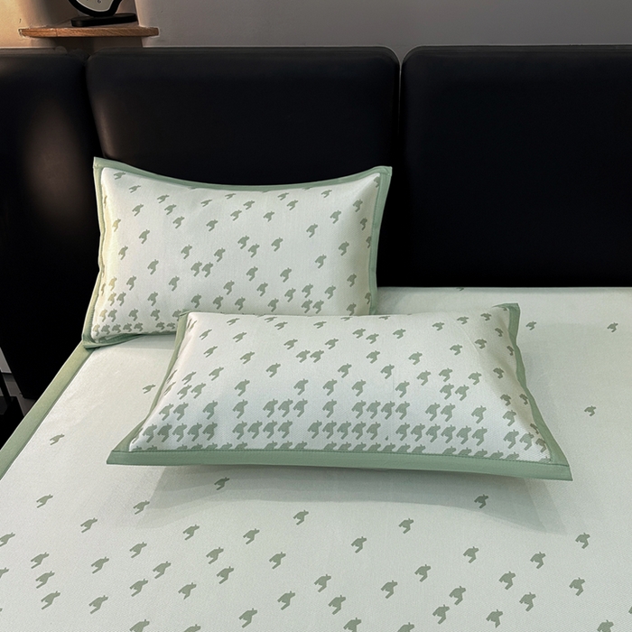 91家纺网 家纺一手货源 找家纺 （总）全季家居 2025新款A类轻奢系列数码印花冰藤席凉席席子