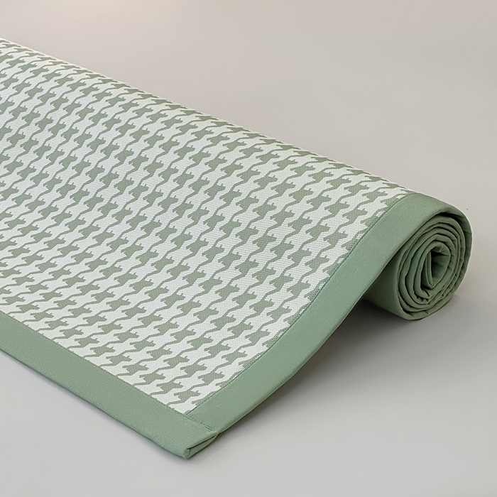 91家纺网 家纺一手货源 找家纺 （总）全季家居 2025新款A类轻奢系列数码印花冰藤席凉席席子