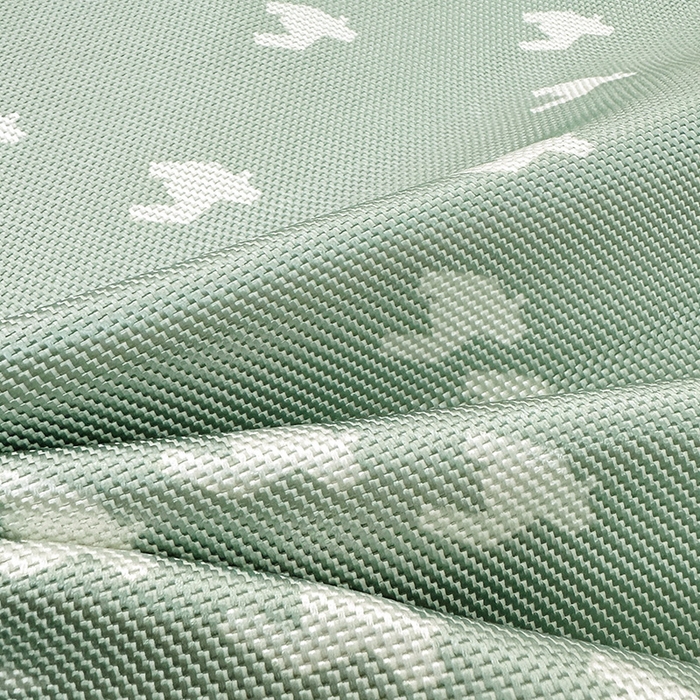 91家纺网 家纺一手货源 找家纺 全季家居 2025新款A类轻奢系列数码印花冰藤席凉席席子 千鸟格-水绿 床席