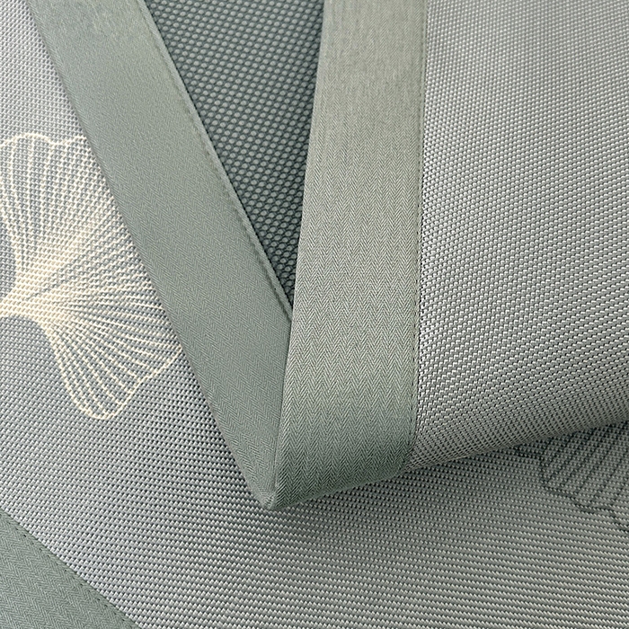 91家纺网 家纺一手货源 找家纺 全季家居 2025新款A类轻奢系列数码印花冰藤席凉席席子 杏叶语-灰金 床席