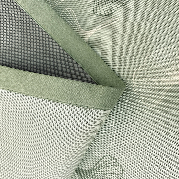 91家纺网 家纺一手货源 找家纺 全季家居 2025新款A类轻奢系列数码印花冰藤席凉席席子 杏叶语-水绿 床席