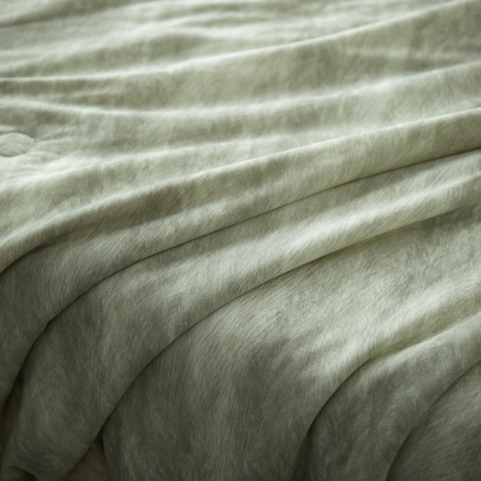 91家纺网 家纺一手货源 找家纺 佑先生 2025新款印花凉感被（锦氨） 烟雨蒙蒙-卡其