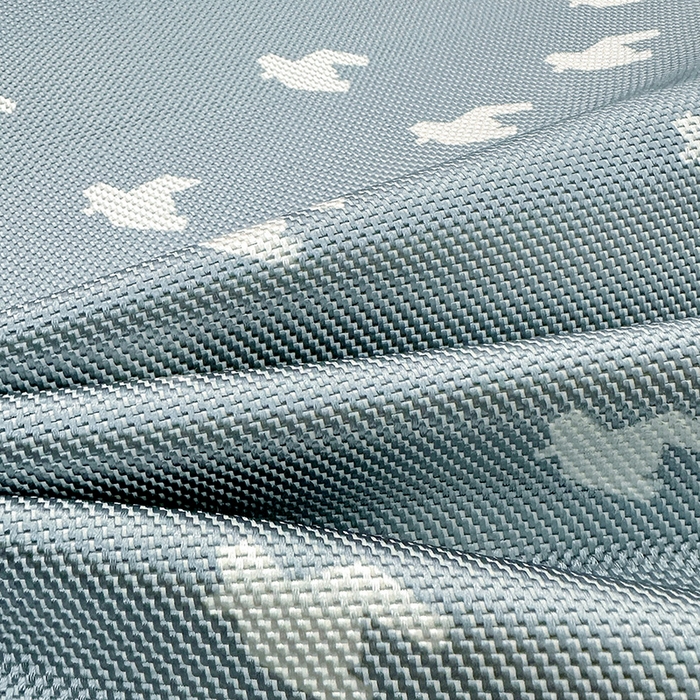 91家纺网 家纺一手货源 找家纺 全季家居 2025新款A类轻奢系列数码印花冰藤席凉席席子 千鸟格-深蓝 床笠