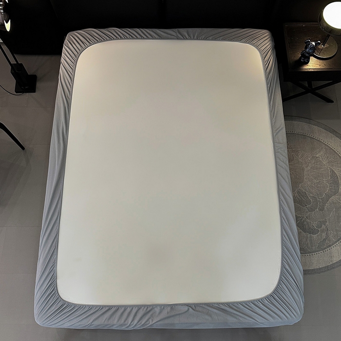 91家纺网 家纺一手货源 找家纺 全季家居 2025新款A类轻奢系列数码印花冰藤席凉席席子 千鸟格-水绿 床笠