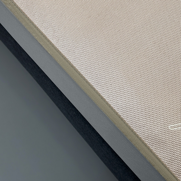 91家纺网 家纺一手货源 找家纺 全季家居 2025新款A类轻奢系列数码印花冰藤席凉席席子 杏叶语-浅咖 床笠