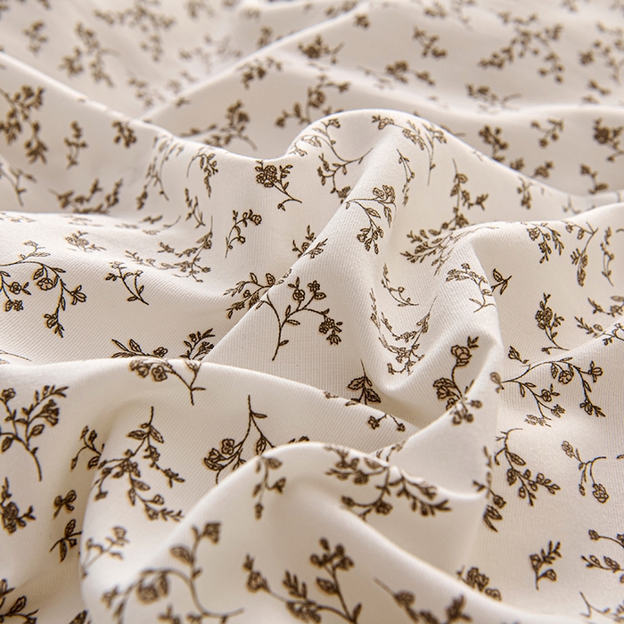 91家纺网 家纺一手货源 找家纺 爱诗诺家纺 2025新款有氧高克重针织棉双层纱四件套 黛秋