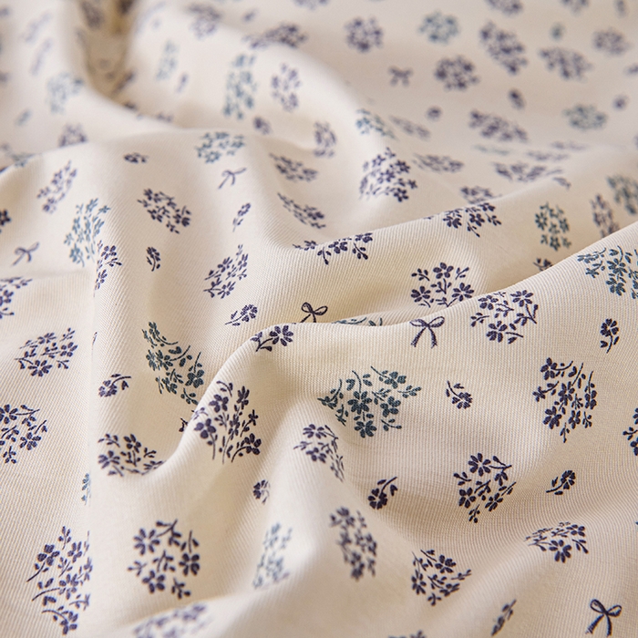 91家纺网 家纺一手货源 找家纺 爱诗诺家纺 2025新款有氧高克重针织棉双层纱四件套 蓝梦