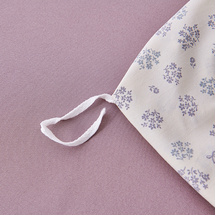 91家纺网 家纺一手货源 找家纺 爱诗诺家纺 2025新款有氧高克重针织棉双层纱四件套 蓝梦