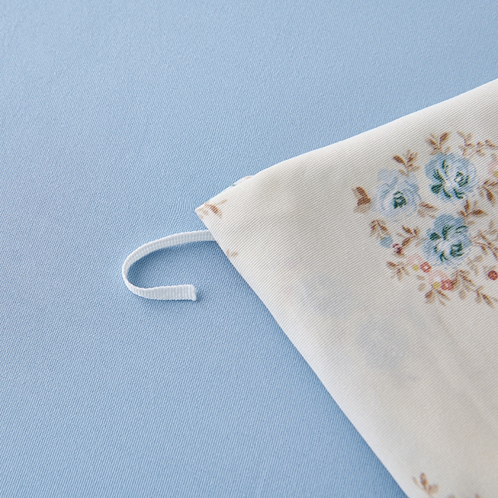 91家纺网 家纺一手货源 找家纺 爱诗诺家纺 2025新款有氧高克重针织棉双层纱四件套 清欢