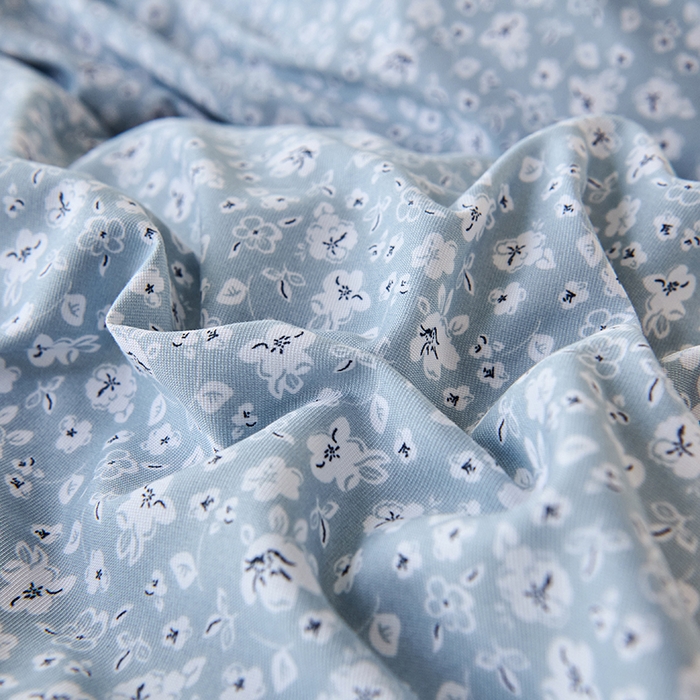 91家纺网 家纺一手货源 找家纺 爱诗诺家纺 2025新款有氧高克重针织棉双层纱四件套 若黎