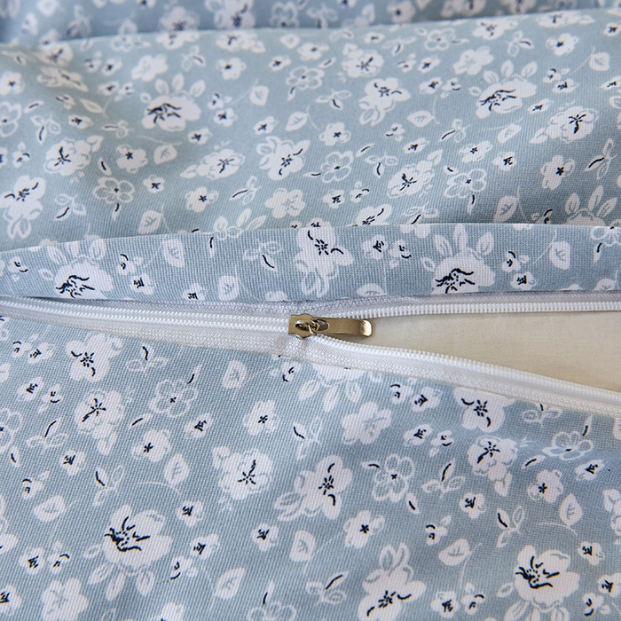 91家纺网 家纺一手货源 找家纺 爱诗诺家纺 2025新款有氧高克重针织棉双层纱四件套 若黎