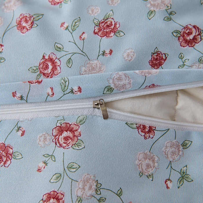 91家纺网 家纺一手货源 找家纺 爱诗诺家纺 2025新款有氧高克重针织棉双层纱四件套 伊洛