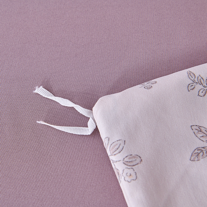 91家纺网 家纺一手货源 找家纺 爱诗诺家纺 2025新款有氧高克重针织棉双层纱四件套 悠然