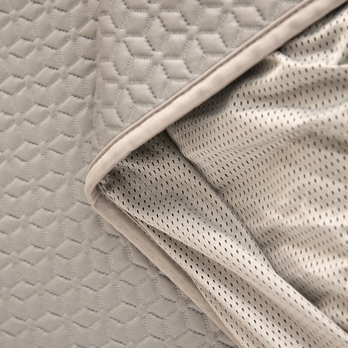 91家纺网 家纺一手货源 找家纺 佑先生 2025新款A类凉感豆豆席床笠三件套 凉感豆豆席-灰