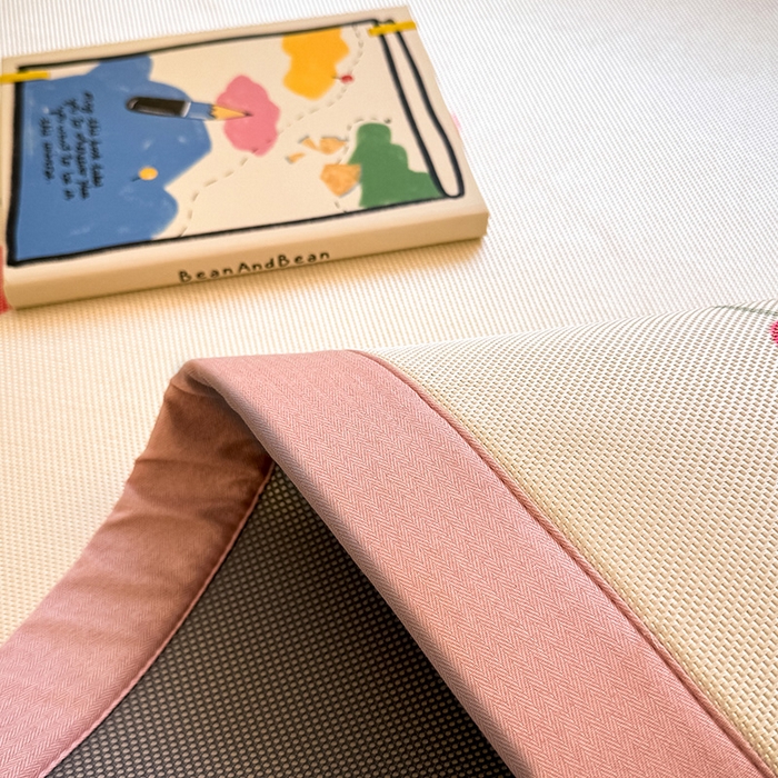 91家纺网 家纺一手货源 找家纺 全季家居 2025新款A类小清新数码印花冰藤席凉席席子 小樱桃 床席