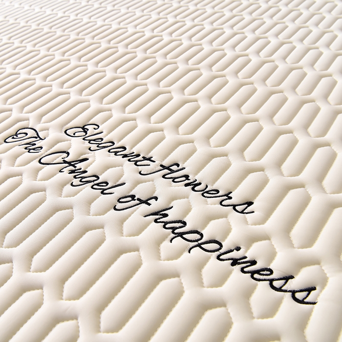 91家纺网 家纺一手货源 找家纺 炫拼家纺 2025春夏新款A类凉感丝花边床笠款乳胶凉席-法式玫瑰 法式玫瑰-玉石白