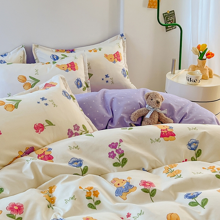 91家纺网 家纺一手货源 找家纺 世爵 2025新款磨毛印花单被套 彼得兔