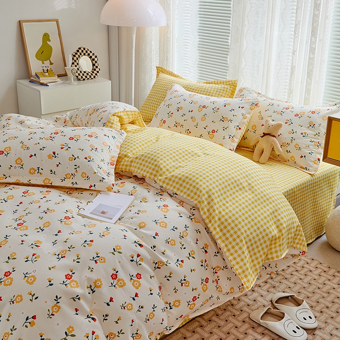 91家纺网 家纺一手货源 找家纺 世爵 2025新款磨毛印花单被套 晨妆