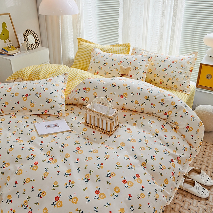 91家纺网 家纺一手货源 找家纺 世爵 2025新款磨毛印花单被套 晨妆